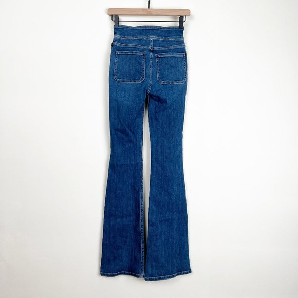 Frame Denim Le Francoise Flare Jeans High Waisted Full Length Long Bell Bottoms - Picture 13 of 15